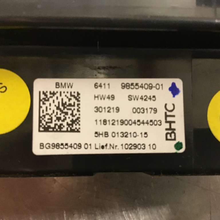 Varmeapparat betjening til BMW 3-Serie 2018-->> (G20) (G20) (BMW|64 11 9 855 409|5HB 013 210-15|)