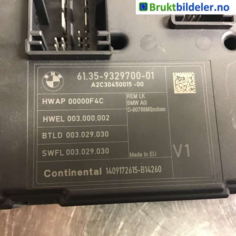 Styreenhet comfort (BCM) til BMW 1-Serie 2011-2015 (Fase 1) (F20/F21) (F20/F21) (BMW|61 35 9 329 700-01|A2C30450015-00|)