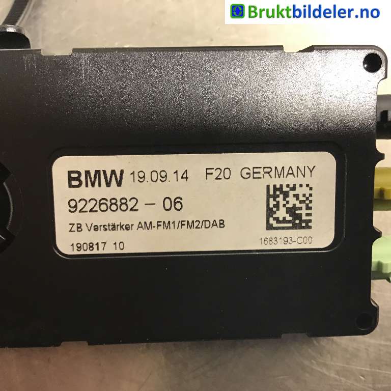 Antenne forsterker til BMW 1-Serie 2011-2015 (Fase 1) (F20/F21) (F20/F21) (BMW|65 20 9 226 882|)