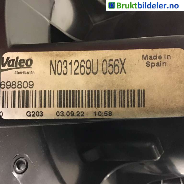 Varmeapparat motor til VW Golf V, Combi 2003-2008  (VOLKSWAGEN|1K1 819 015|698809|)