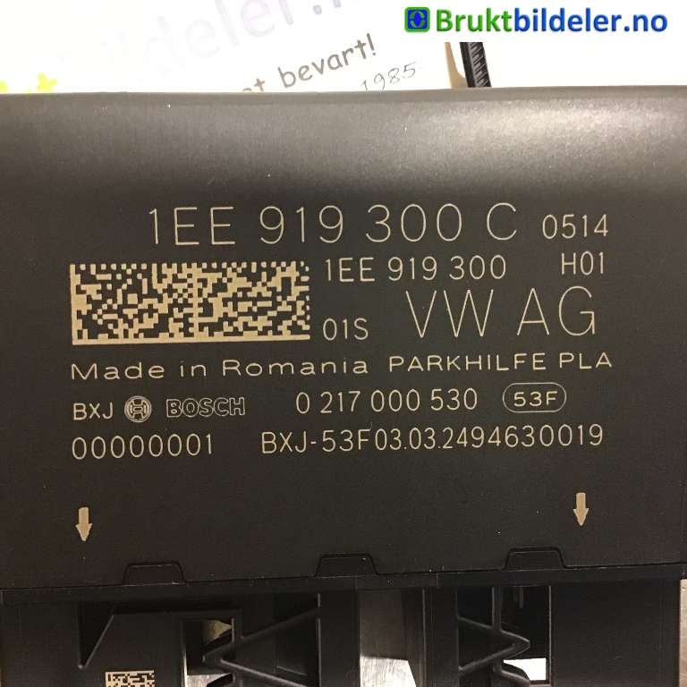 Styreenhet parkering til VW ID.4 2020-->> (VOLKSWAGEN|1EE 919 300 C|0 217 000 530|)