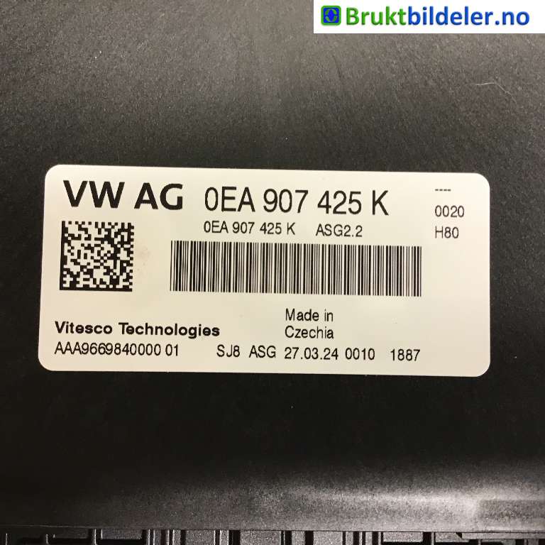 Styreenhet diverse til VW ID.4 2020-->> (VOLKSWAGEN|0EA 907 425 K|AAA9669840000-01|)