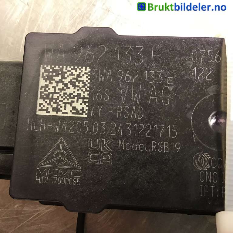Styreenhet nøkkelfri/keyless til VW ID.4 2020-->> (VOLKSWAGEN|5WA 962 133 E|)