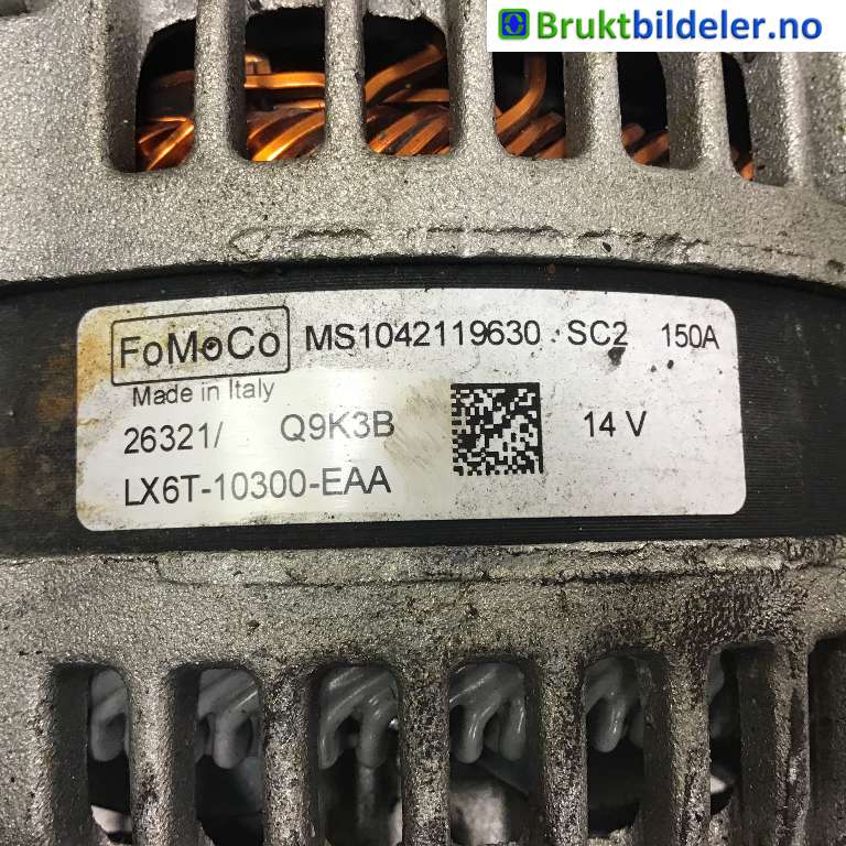 Dynamo til Ford Focus 2018-->> (Type IV)  (FORD|LX67-10300-EAA|MS1042119630|)