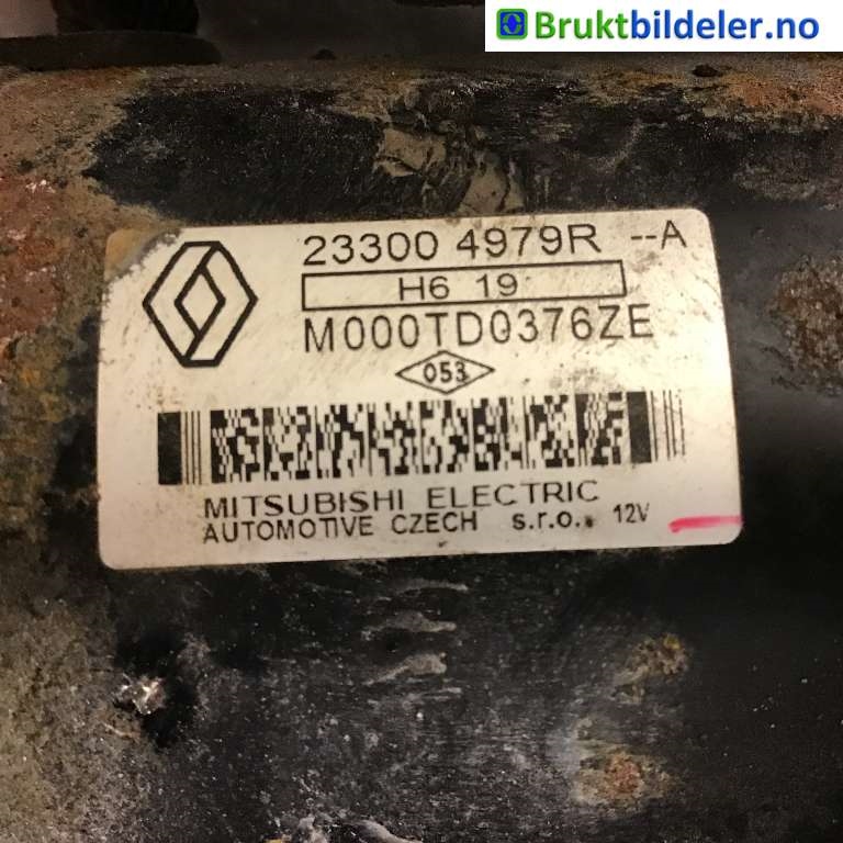 Starter til Nissan Qashqai 2014-2021 (Type II) (NISSAN|233004979R|M000TD0376ZE|)