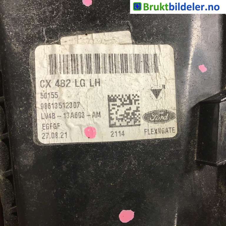 Baklykt venstre indre til Ford Kuga 2019-->> (Type III) (FORD|LV4B-13A603-AH|CX 482 LG|)