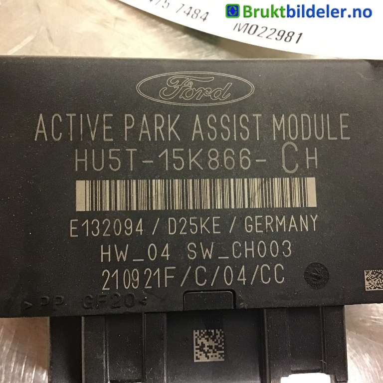 Styreenhet parkering til Ford Focus 2018-->> (Type IV) (FORD|HU5T-15K866-CH|E132094|)