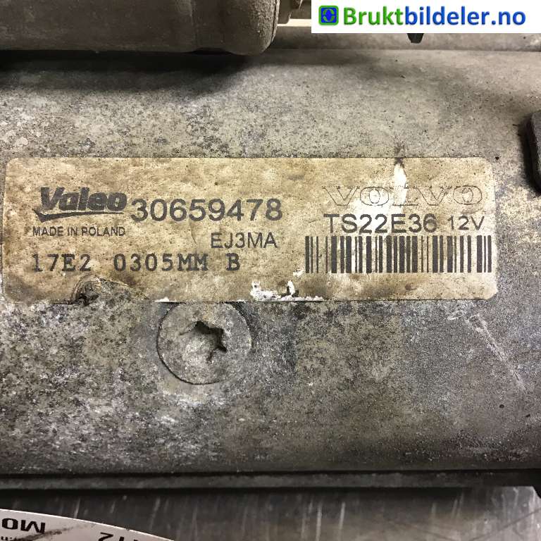 Starter diesel til Volvo V70 2007-2013 (Type III, Fase 1) (VOLVO|30659478|TS22E36|)