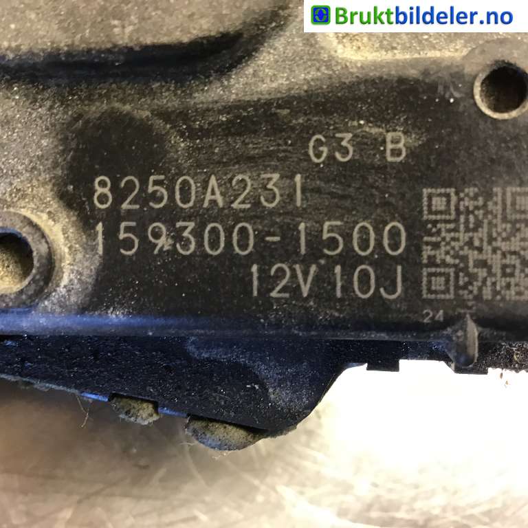 Viskermotor frontrute til Mitsubishi Colt 2004-2008 (Type VII, Fase 1) (MITSUBISHI|8250A231|159300-1500|)