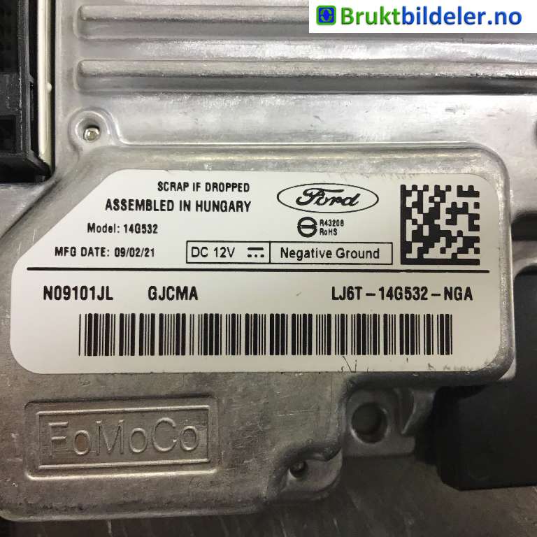Styreenhet diverse til Ford Kuga 2019-->> (Type III)  (FORD|LJ6T-14G532-NGA|)