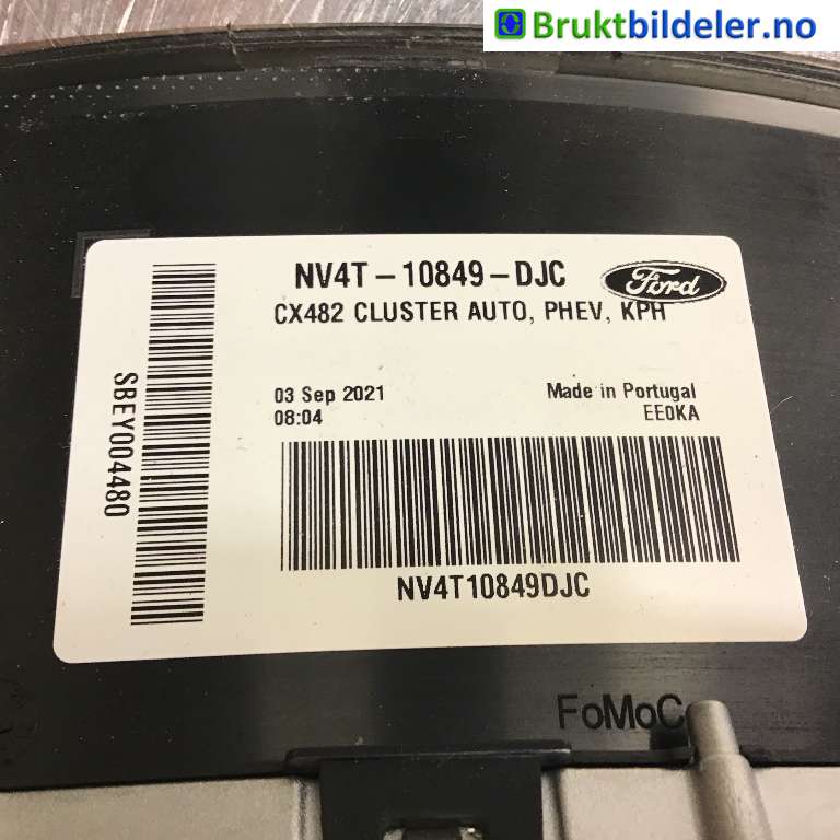 Instrumentpanel til Ford Kuga 2019-->> (Type III)  (FORD|NV4T-10849-DJC|)