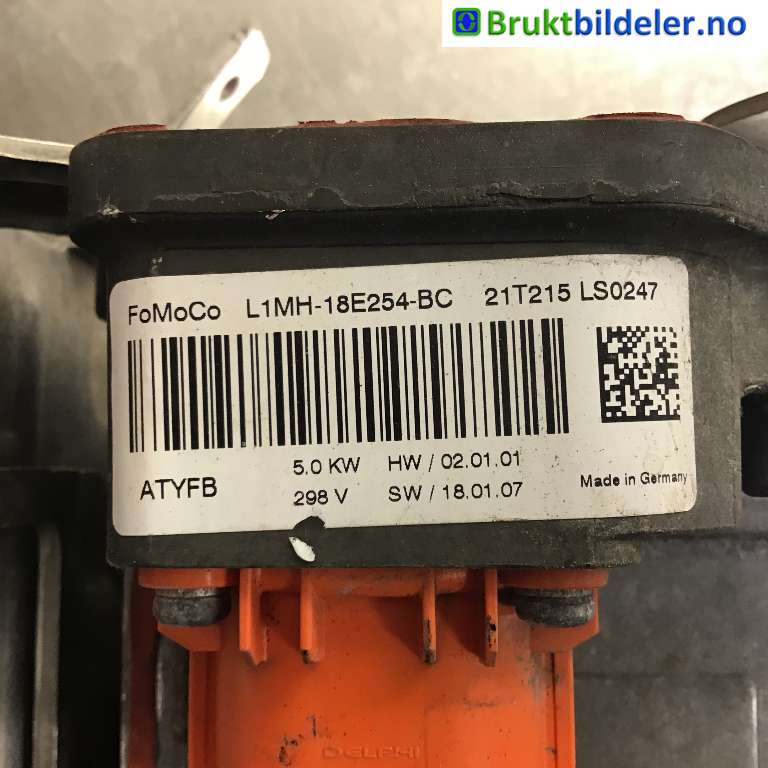 Motorvarmer elektrisk til Ford Kuga 2019-->> (Type III)  (FORD|L1MH-18E254-BC|21T215 LS0247|)