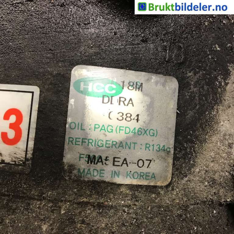 Aircondition kompressor til Hyundai Santa Fe 2006-2009 (Type II, Fase 1)  (HYUNDAI|977012B101|)