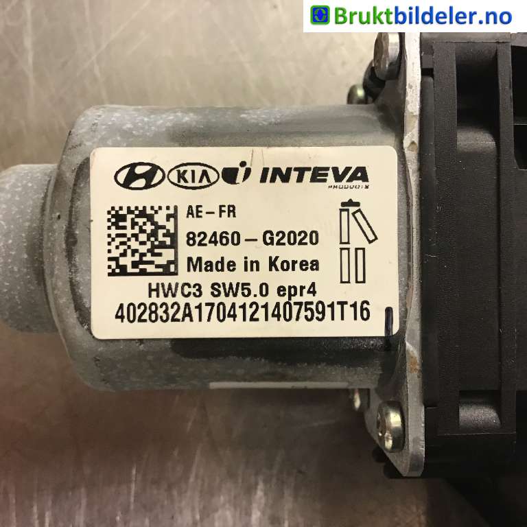 Ruteheis høyre foran til Hyundai Ioniq Electric 2016-2019 (Fase 1)  (HYUNDAI|82460-G2020|)
