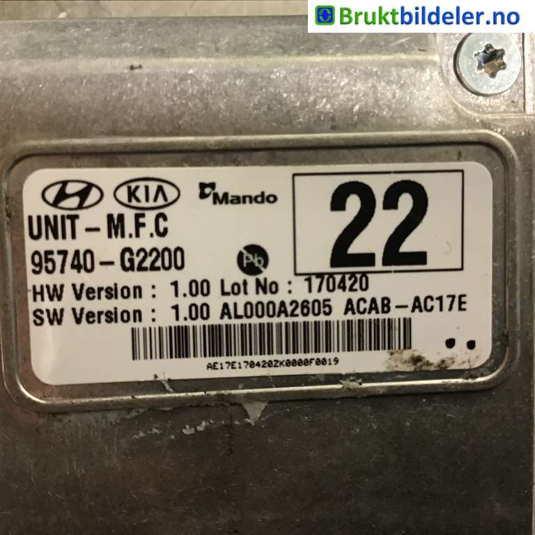 Sensor radar til Hyundai Ioniq Electric 2016-2019 (Fase 1)  (HYUNDAI|95740-G2200|)