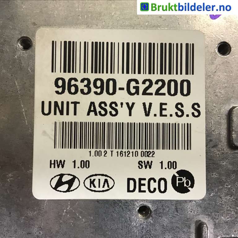 Styreenhet diverse til Hyundai Ioniq Electric 2016-2019 (Fase 1)  (HYUNDAI|96390-G2200|)