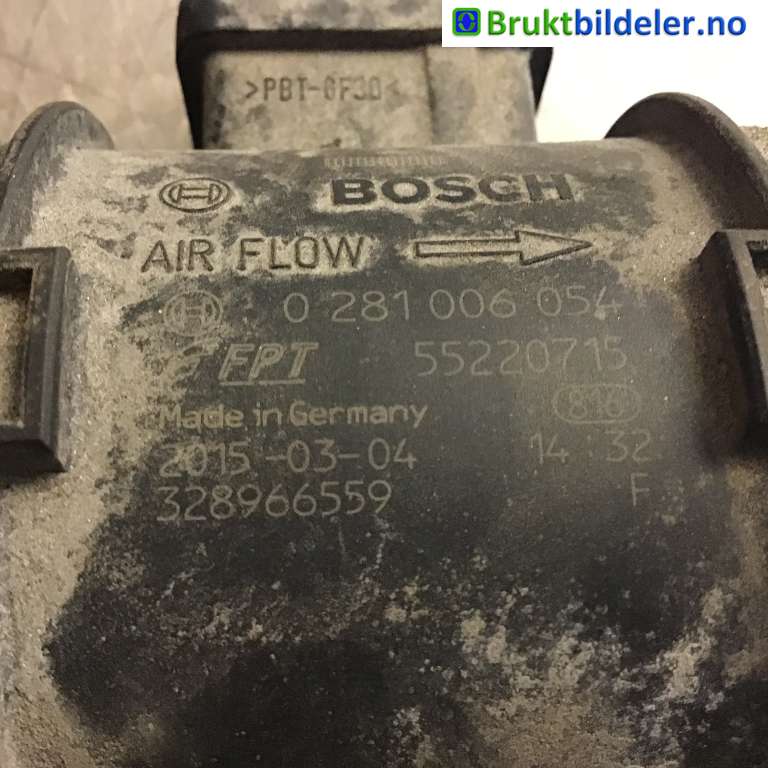Luftmengde/luftmassemåler til Fiat Doblo 2010-->> (Type II)  (FIAT|55220715|0 281 006 054|)