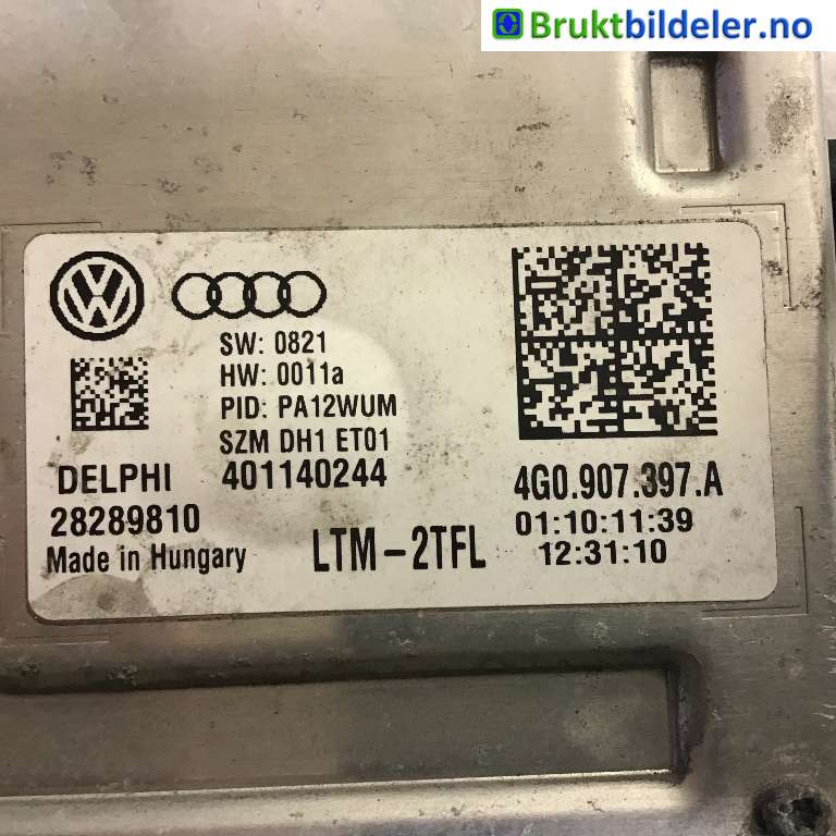 Styreenhet xenon/ballast til VW Sharan 2010-->> (Type II)  (VOLKSWAGEN|4G0 907 397 A|401140244|)