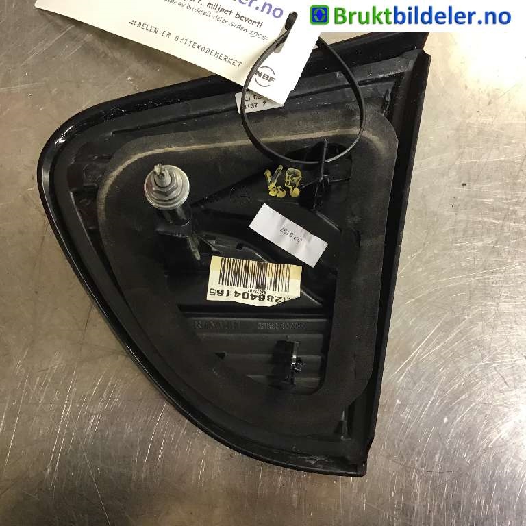 Baklykt venstre indre til Renault Captur 2013-2020 (Type I) (RENAULT|265554078R|0286404165|)