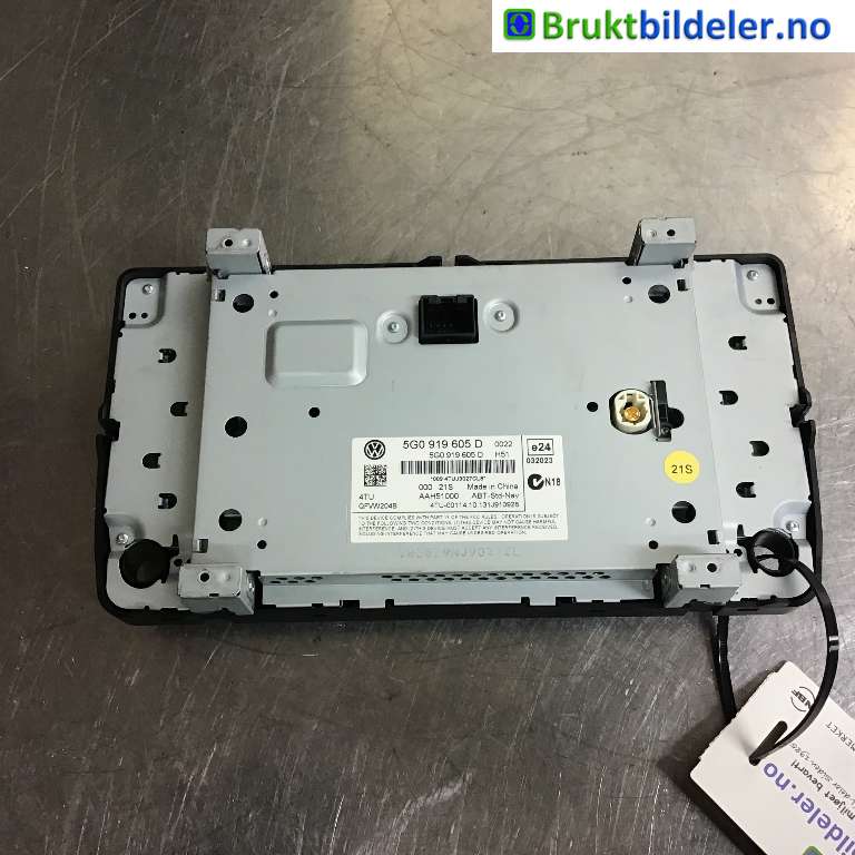 Bilstereo til VW Golf VII 2012-2017 (Fase 1)  (VOLKSWAGEN|5G0 919 605 D|AAH51000|)