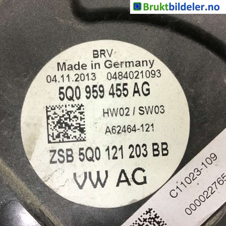 Kjølevifte til VW Golf VII 2012-2017 (Fase 1) (VOLKSWAGEN|5Q0 959 455 AG|0484021093|)