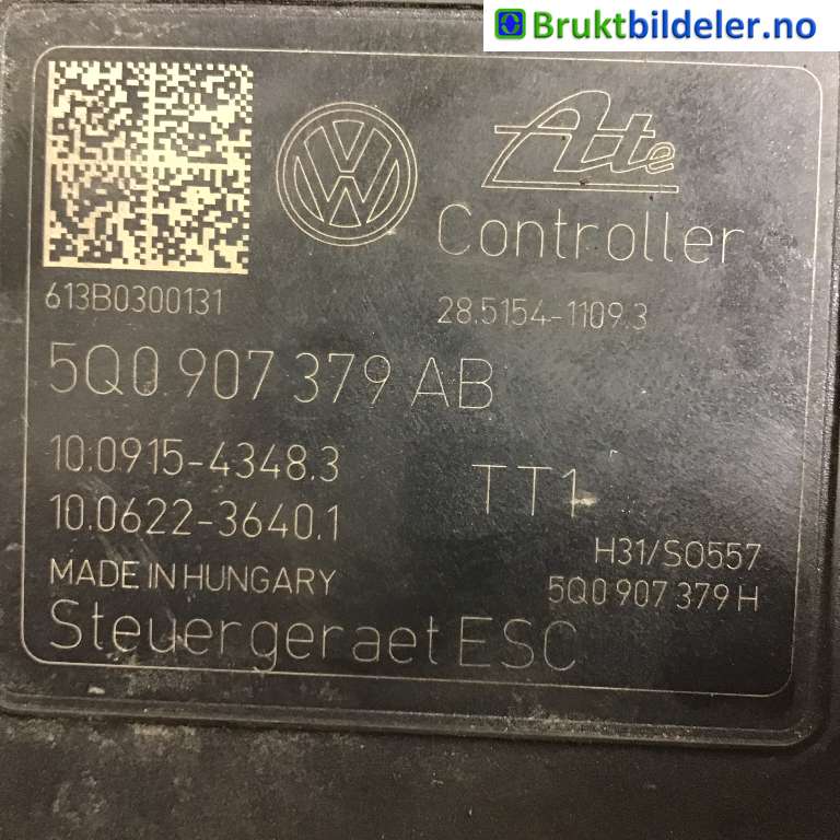 ABS sentral til VW Golf VII 2012-2017 (Fase 1)  (VOLKSWAGEN|5Q0 614 517 AA|10.0220-0374.4|5Q0 907 379 AB)