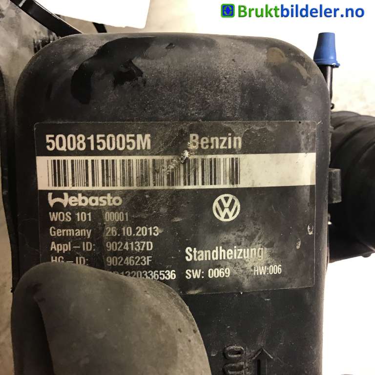 Bensinvarmer til VW Golf VII 2012-2017 (Fase 1)  (VOLKSWAGEN|5Q0 815 005 M|9024623F|)