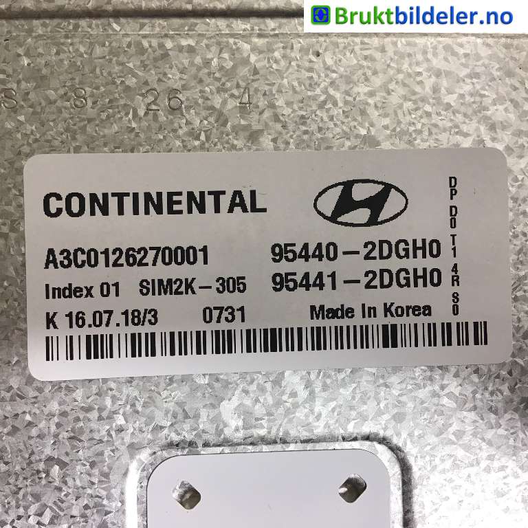 Styreenhet girkasse til Hyundai i30 2017-2020 (Type III)  (HYUNDAI|954402DGH0|A3C0126270001|)