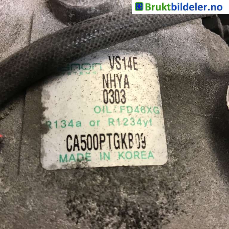 Aircondition kompressor til Hyundai i30 2017-2020 (Type III)  (HYUNDAI|97701G4300|VS14E|CA500PTGKB09)