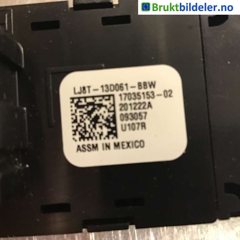 Bryter lys til Ford Mustang Mach-e 2020-->> (FORD (US)|LJ8T-13D061-BBW|17035153-02|)