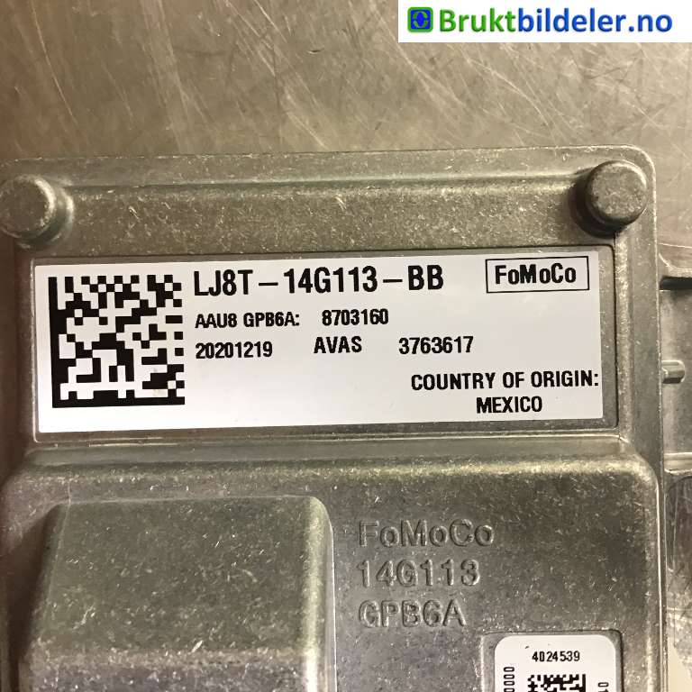Styreenhet diverse til Ford Mustang Mach-e 2020-->>  (FORD (US)|LJ8T-14G113-BB|20201219|)