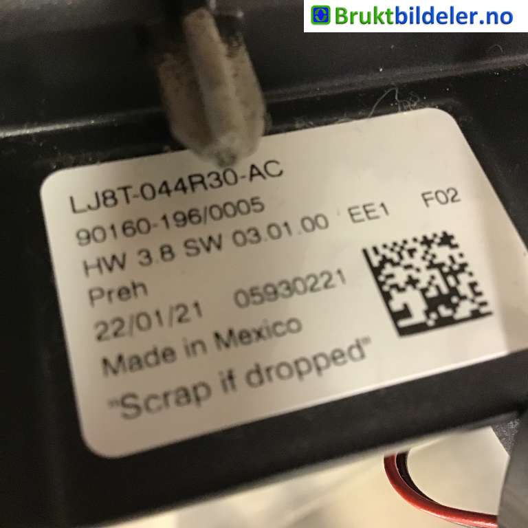 Instrument kjørecomputer til Ford Mustang Mach-e 2020-->>  (FORD (US)|LJ8T-044R30-AC|90160-196/0005|)