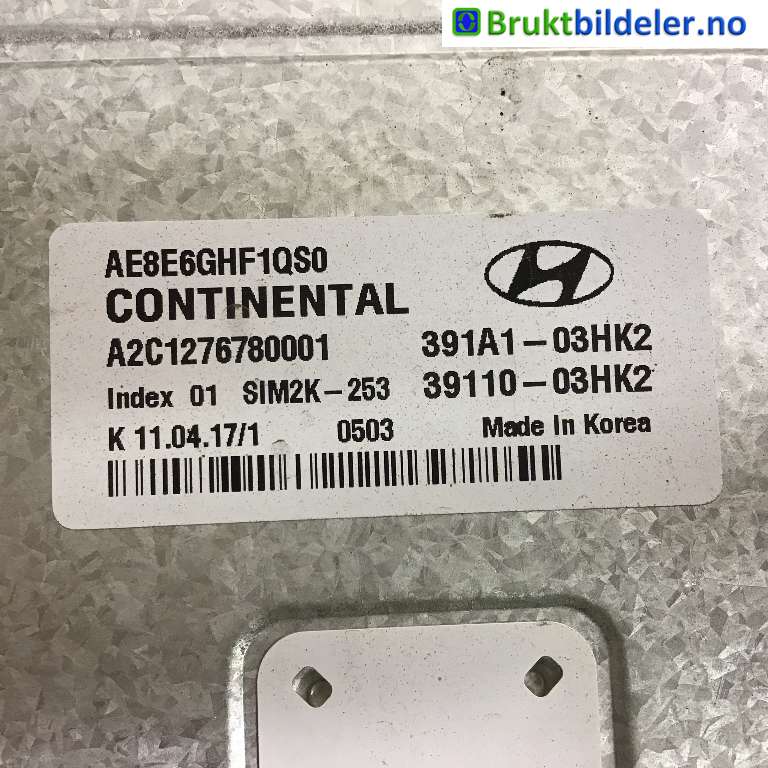 Styreenhet motor til Hyundai Ioniq Electric 2016-2019 (Fase 1) (HYUNDAI|39110-03HK2|A2C1276780001|)