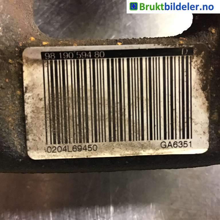Bremsecaliper høyre bak til Peugeot 208 2019-->> (Type II) (PEUGEOT|9819059480||16 175 355 80)