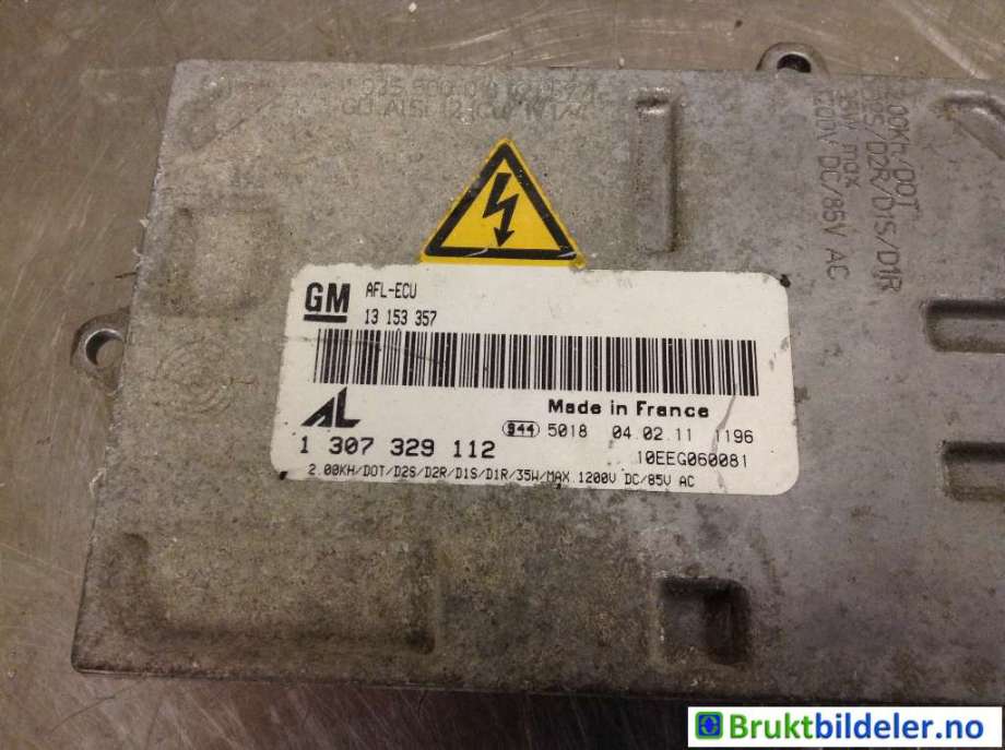 Styreenhet xenon/ballast til Opel Zafira B 2005-2011  (OPEL|13153357|1 307 329 112|)