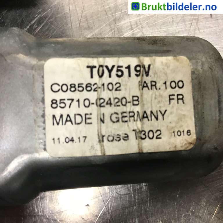 Ruteheis høyre foran til Toyota Auris 2015-2019 (Type II, Fase 2)  (TOYOTA||85710-02420-B)