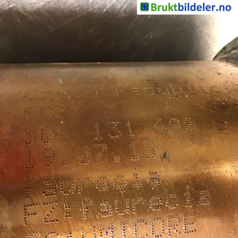 Katalysator til VW Passat 2015-2019 (Fase 1) (B8) (B8) (VOLKSWAGEN|5Q0 131 690 G|)