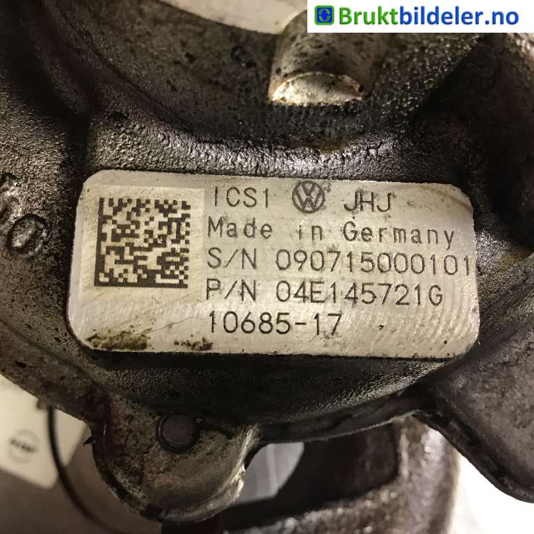 Turbo til VW Passat 2015-2019 (Fase 1) (B8) (B8) (VOLKSWAGEN|04E 145 721 G|10685-17|)