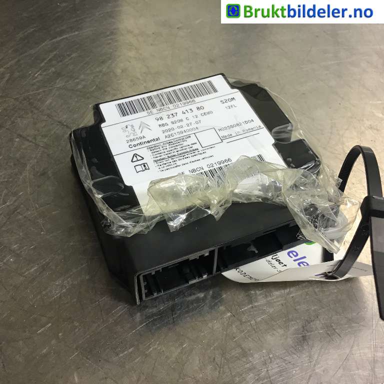Airbag elektronikk til Peugeot 208, 2019-->> (Type II)  (PEUGEOT|9823741380)