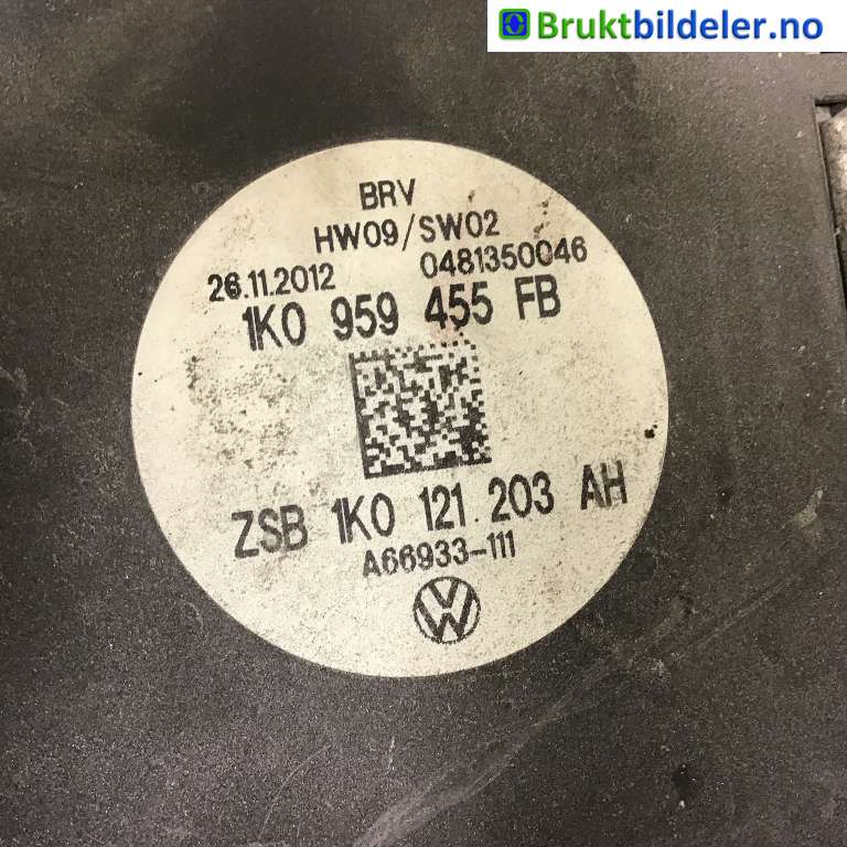 Kjølevifte til Škoda Superb 2008-2015 (Type II)  (SKODA|1K0 959 455 FB|ZSB 1K0 121 203 AH|)