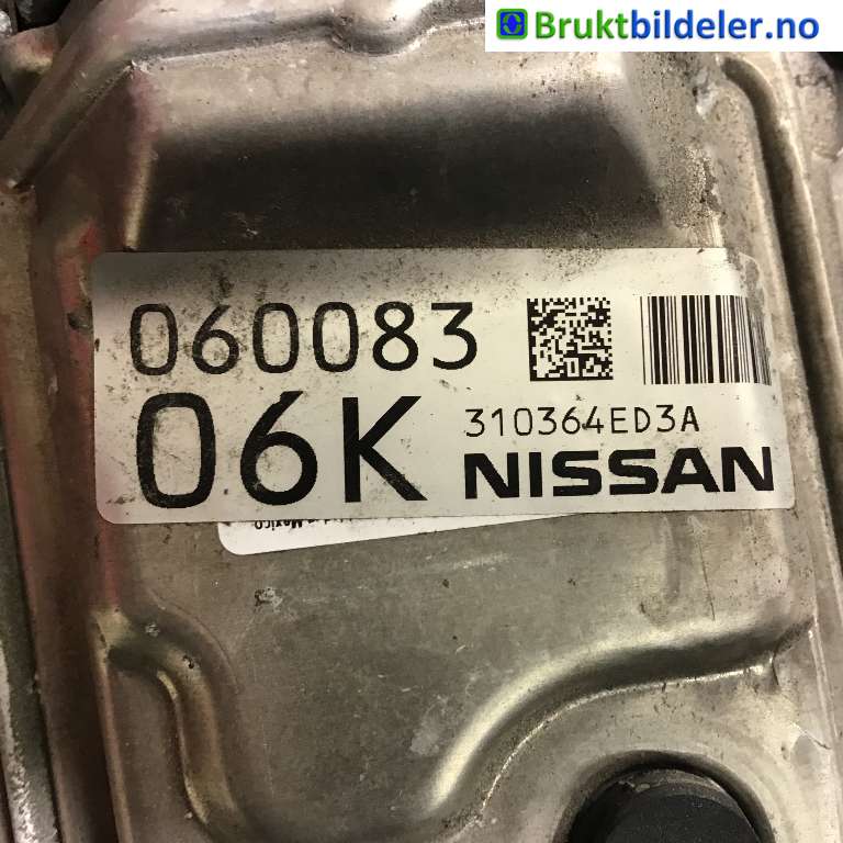 Styreenhet girkasse til Nissan Qashqai 2014-2021 (Type II) (NISSAN|310364ED3A|060083 06K|)