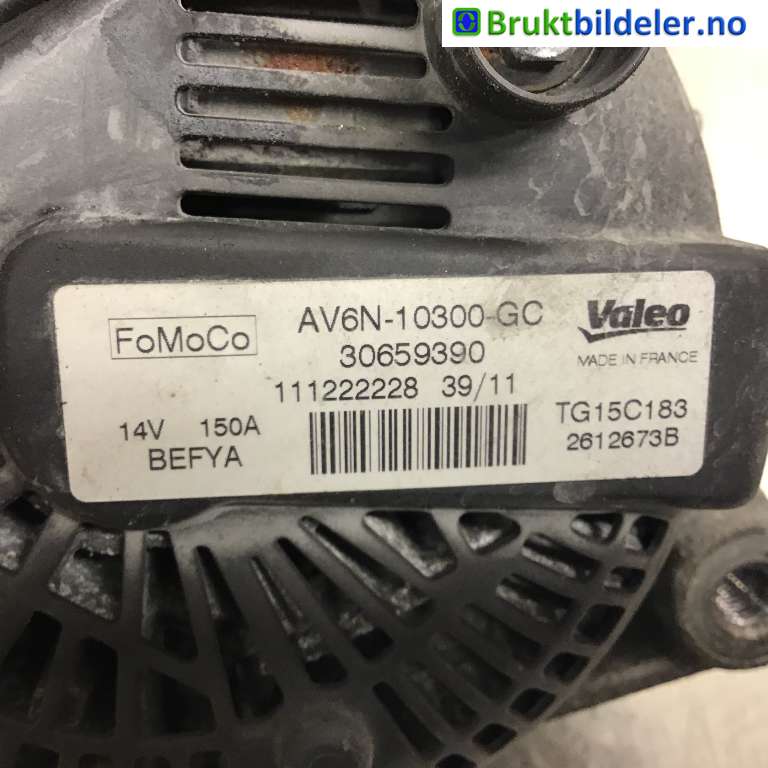Dynamo til Ford Focus 2011-2014 (Type III, Fase 1)  (FORD|AV6N-10300-GC|30659390|)