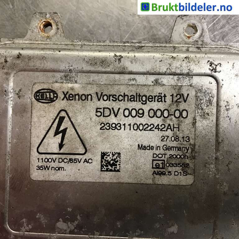 Styreenhet xenon/ballast til Ford S-Max 2010-2015 (Type I, Fase 2)  (FORD|6M21-12K072-AA|5DV 009 000-00|)
