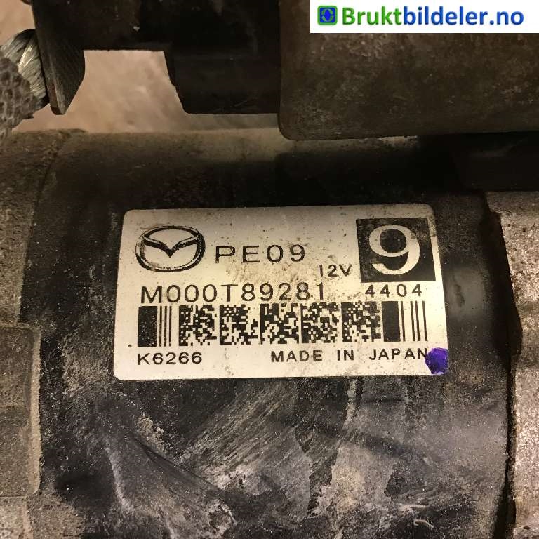 Starter til Mazda CX-5 2012-2017 (Type I)  (MAZDA|PE09-18-400|M000T89281|)