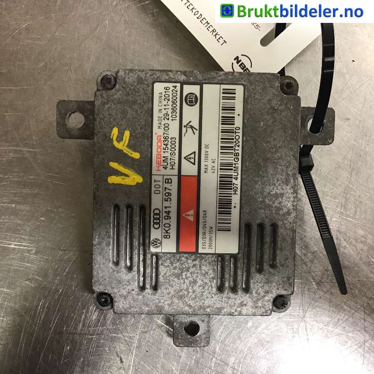 Styreenhet xenon/ballast til Škoda Superb 2015-->> (Type III)  (SKODA|8K0 941 597 B|)