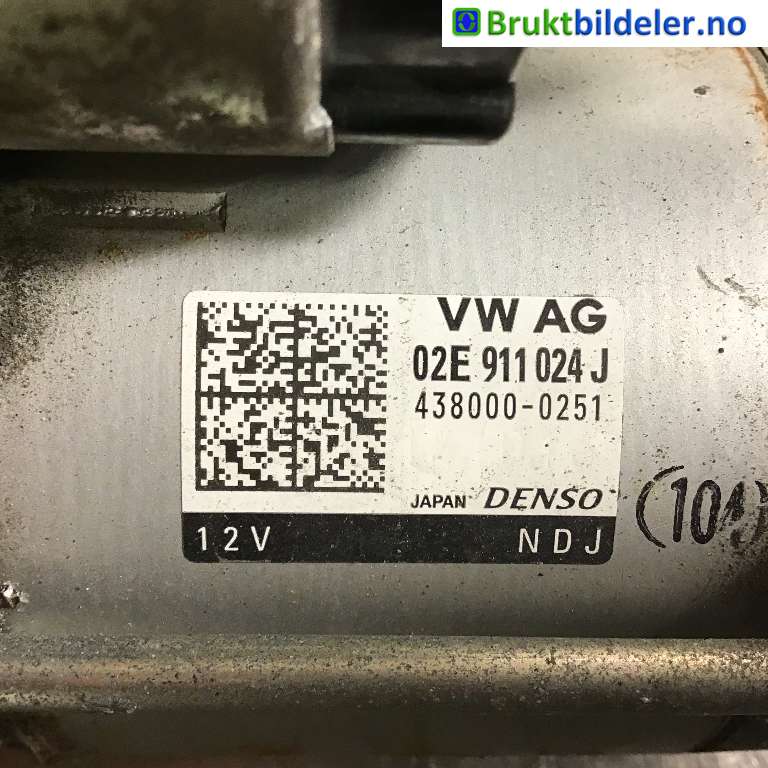 Starter diesel til Škoda Superb 2015-->> (Type III)  (SKODA|02E 911 024J|438000-0251|)