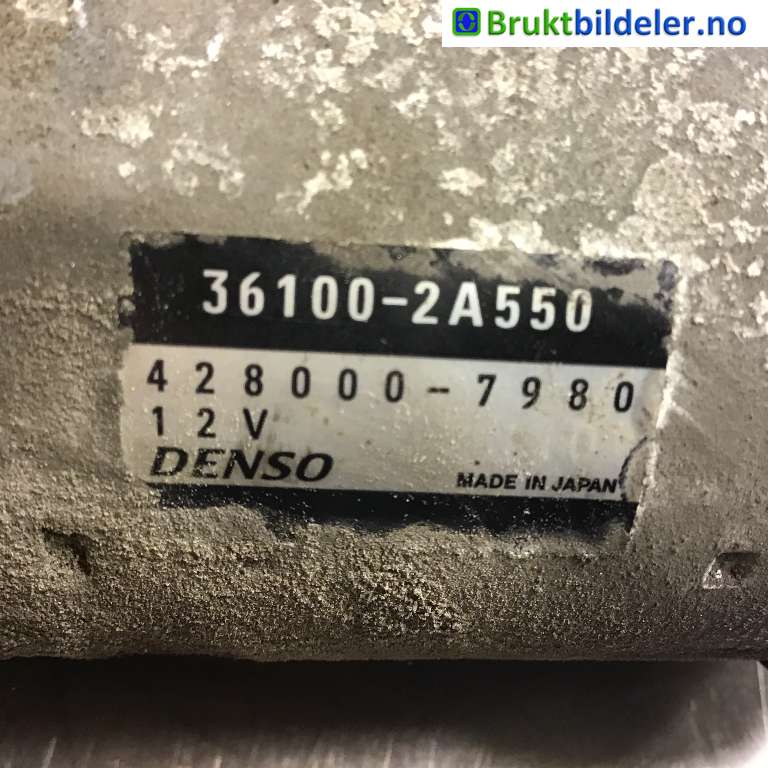 Starter diesel til Hyundai Ix35 2010-2015  (HYUNDAI|36100-2A550|428000-7980|)