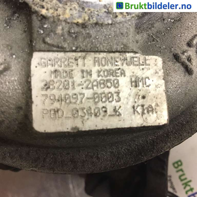 Turbo til Hyundai Ix35 2010-2015 (HYUNDAI|28201-2A850|794097-0003|)