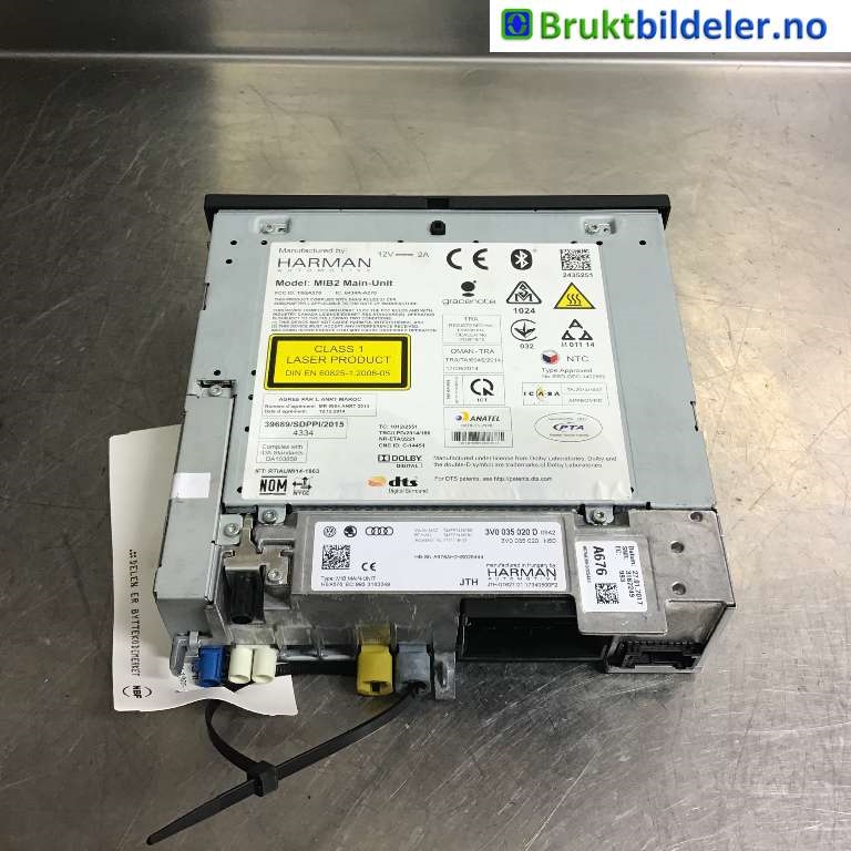 Bilstereo navigasjon spiller til Škoda Superb 2015-->> (Type III)  (SKODA|3V0 035 020 D|)