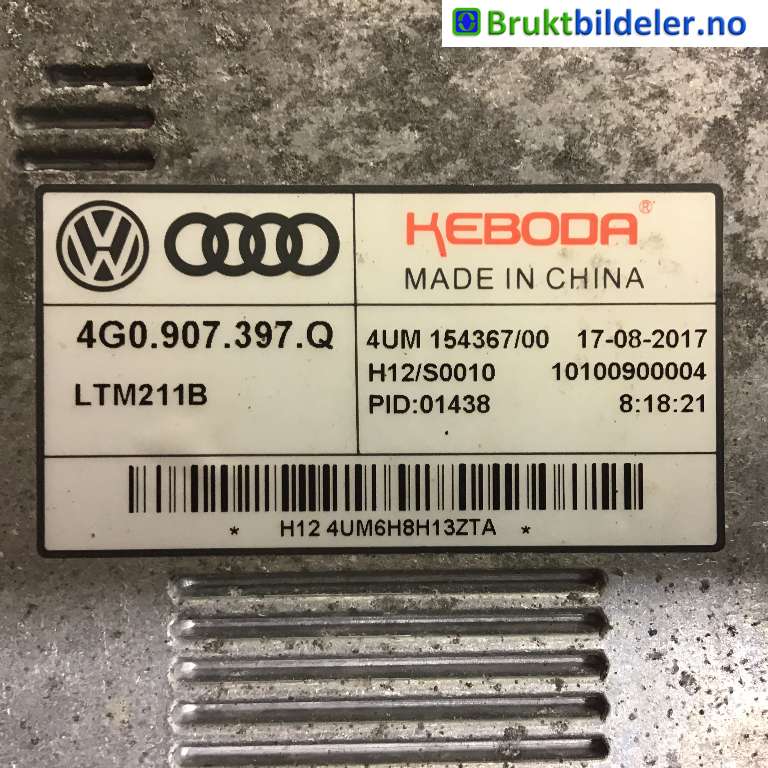 Styreenhet xenon/ballast til Škoda Superb 2015-->> (Type III)  (SKODA|4G0 907 397 Q|LTM211B|)